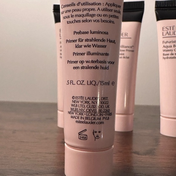 4X Estee Lauder Futurist Aqua Brilliance Watery Glow Primer 0.5 oz 15 ml Travel - Picture 5 of 6